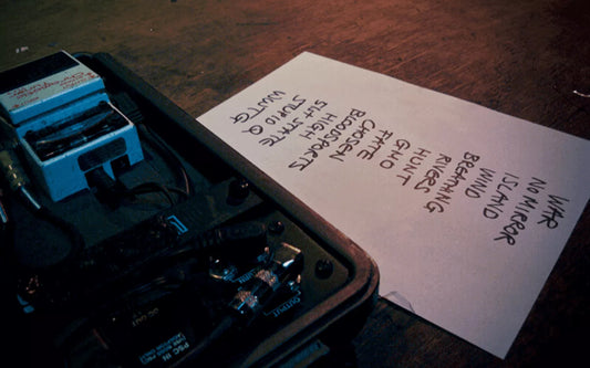 Signed Gig Setlist (Authentic & Slightly Gross)