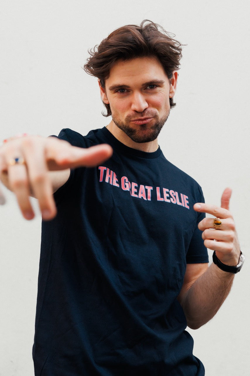 T-Shirt with Pink Logo